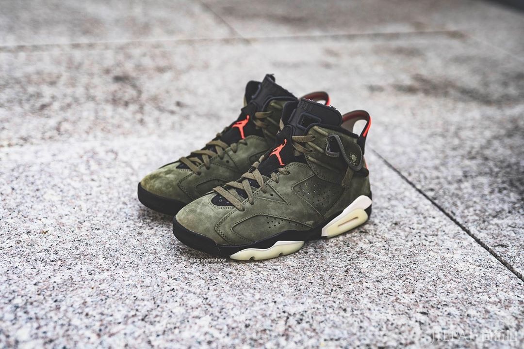 Travis Scott x Air Jordan 6上脚一览,这次一定冲!