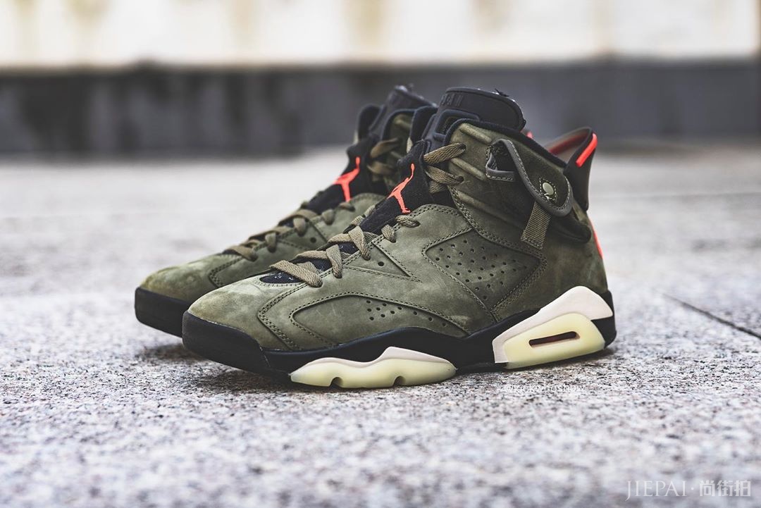 Travis Scott x Air Jordan 6上脚一览,这次一定冲!