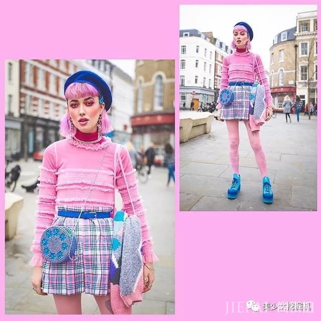 长着一张精灵脸的俄罗斯少女,都拜倒在她的彩虹眼影和神仙发色