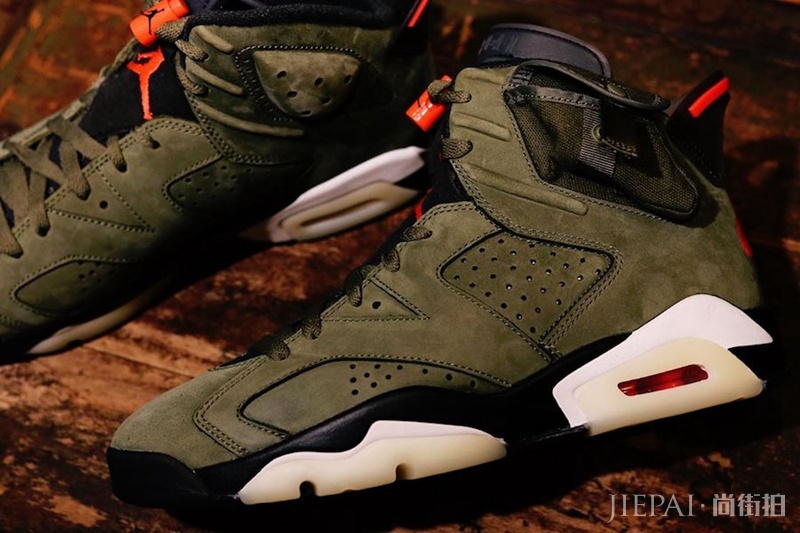 又一款鞋王！Travis Scott x Air Jordan 6长这样！