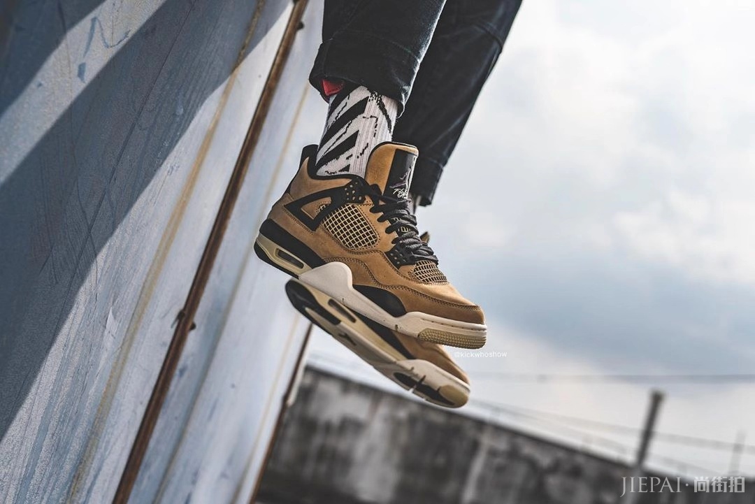 来口珍珠奶茶？Air Jordan 4 “Mushroom” 最新上脚图！