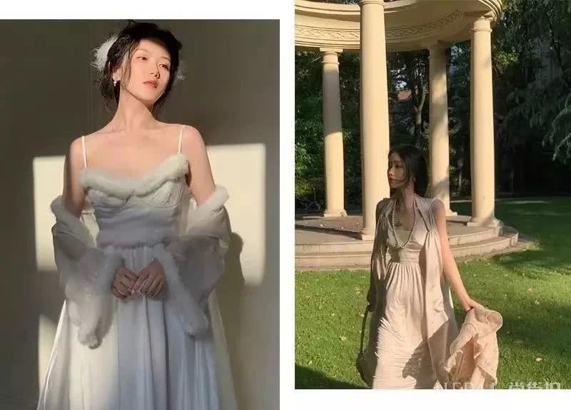 纯色桔梗裙知性美中带着着贵气，成熟女人味尽显