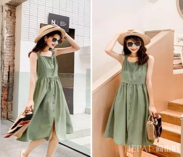 今夏超火爆的牛油果连衣裙,你的衣橱都get上了吗?