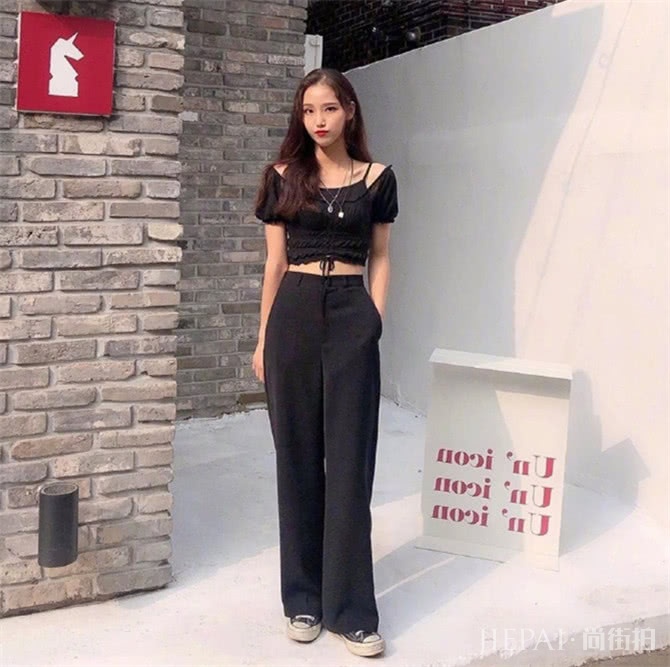 矮个子穿短上衣配长裤,立马提升你的腰线