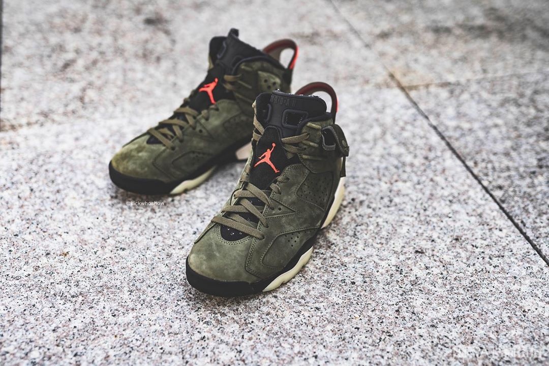 Travis Scott x Air Jordan 6上脚一览,这次一定冲!