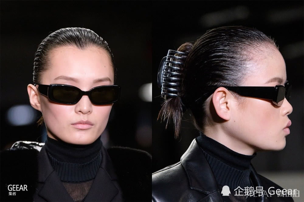 低马尾鲨鱼夹Choker发型，从T台掀起的90年代复古潮流