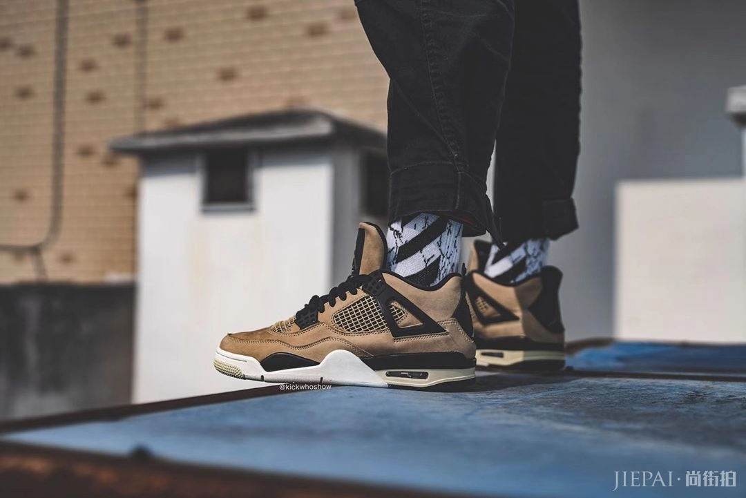 来口珍珠奶茶？Air Jordan 4 “Mushroom” 最新上脚图！