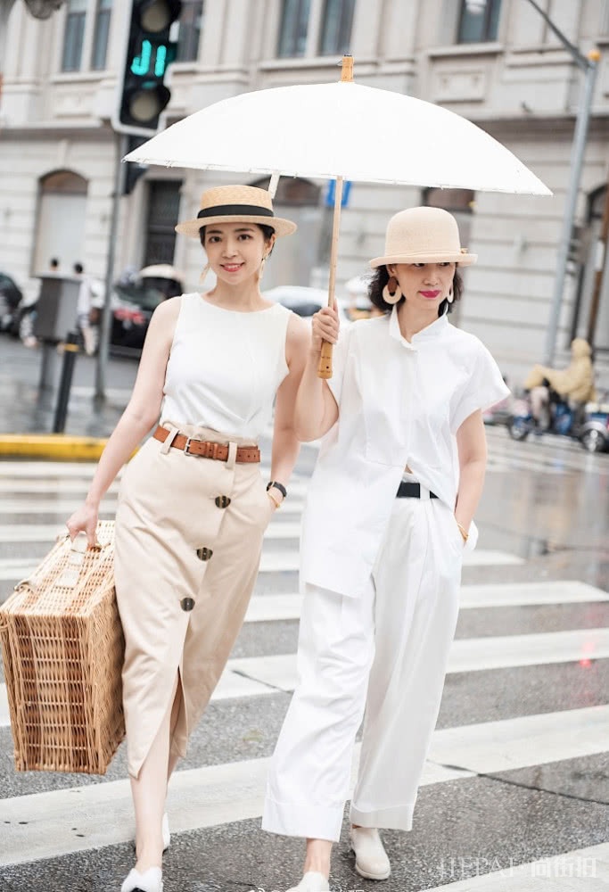 欧美街拍 夏天这样搭配小个子女生一样变时尚御姐