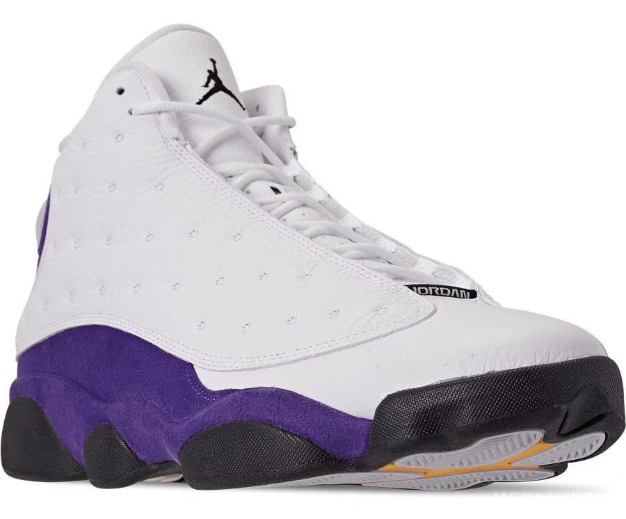 湖人配色来袭!全新的 Air Jordan 13“Lakers” 本月发售!