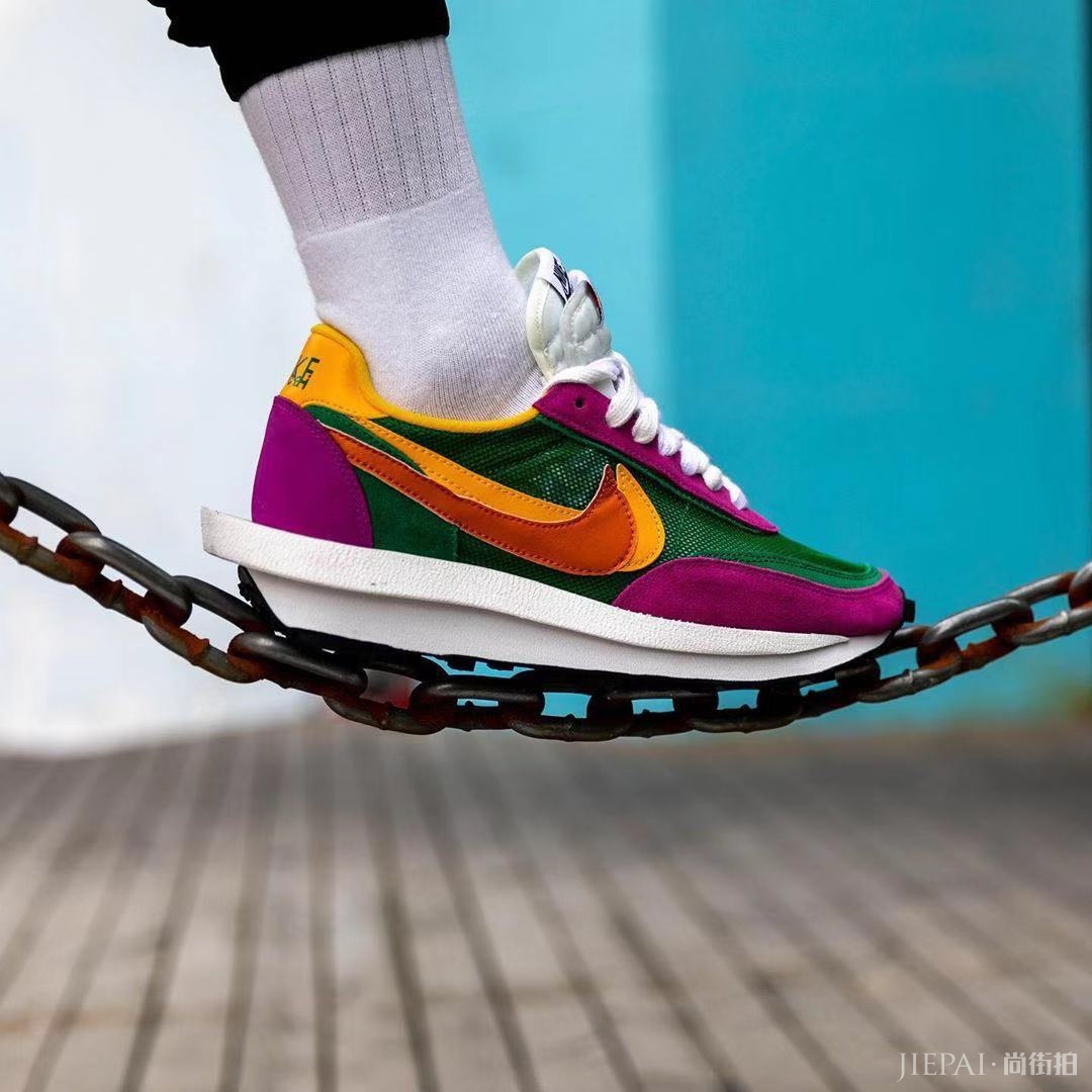 Sacai x Nike LDV Waffle 最新上脚图来了！这个眼瘾必须得过！