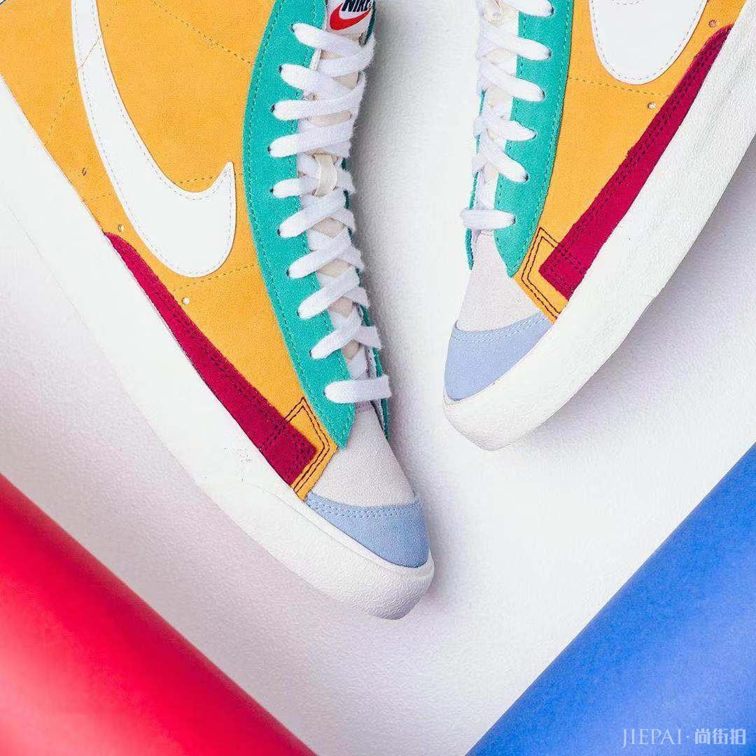 抢不到 sacai ？这个 Blazer Mid 鸳鸯撞色拼接考虑一下！