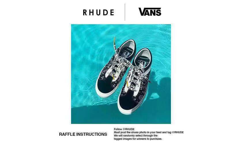 RHUDE x Vans 联名系列发售登记已开始！你还在等什么？