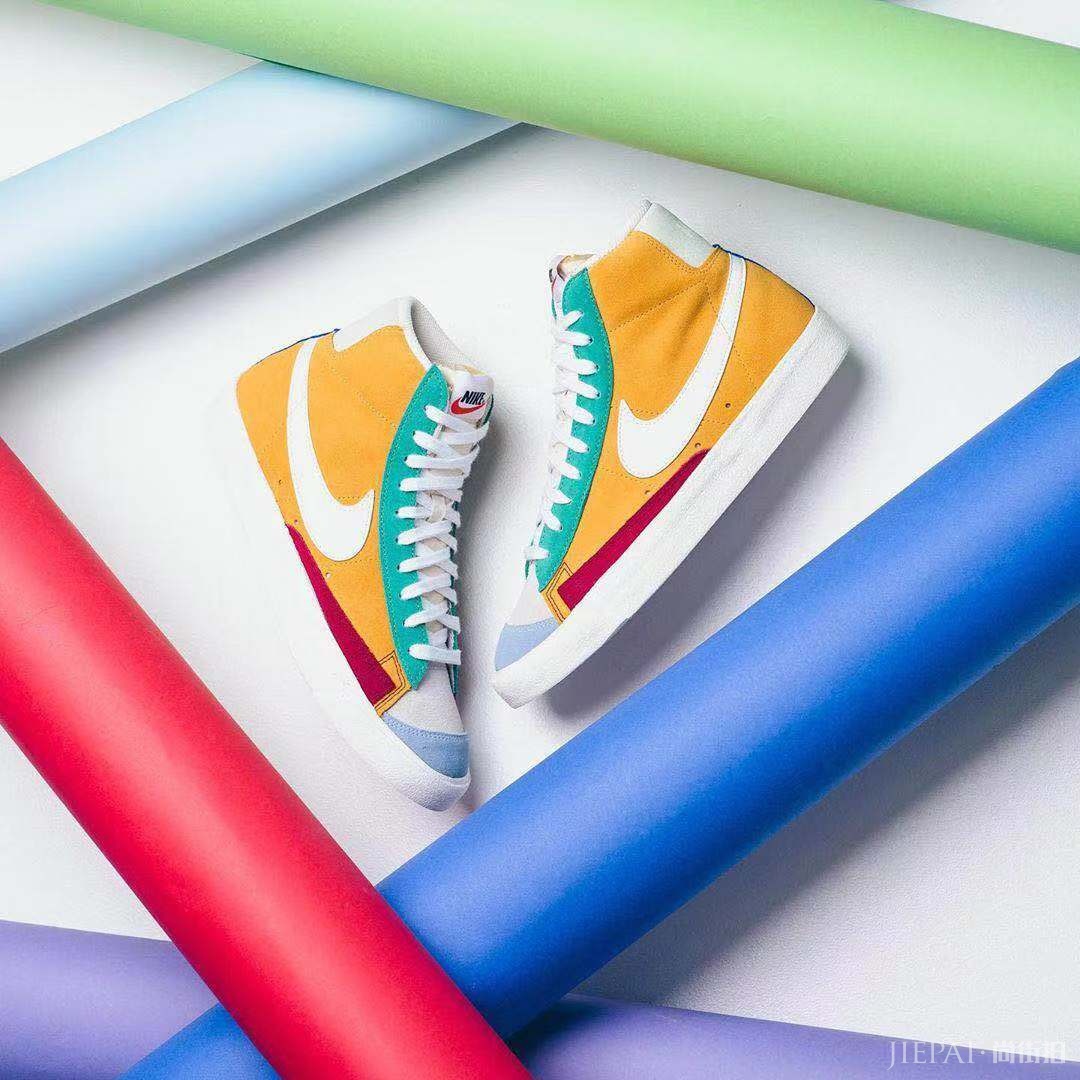 抢不到 sacai ?这个 Blazer Mid 鸳鸯撞色拼接考虑一下!