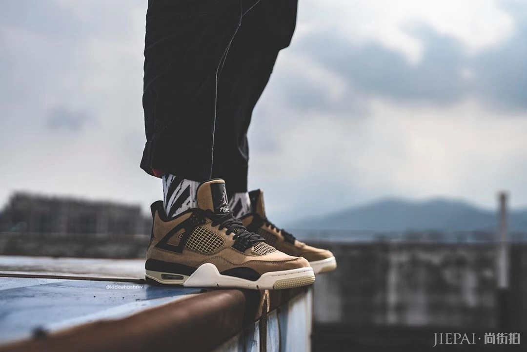 来口珍珠奶茶？Air Jordan 4 “Mushroom” 最新上脚图！