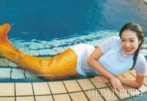 同样是“美人鱼”，赵丽颖甜美，乔紫荷温柔，图5惊艳全国！