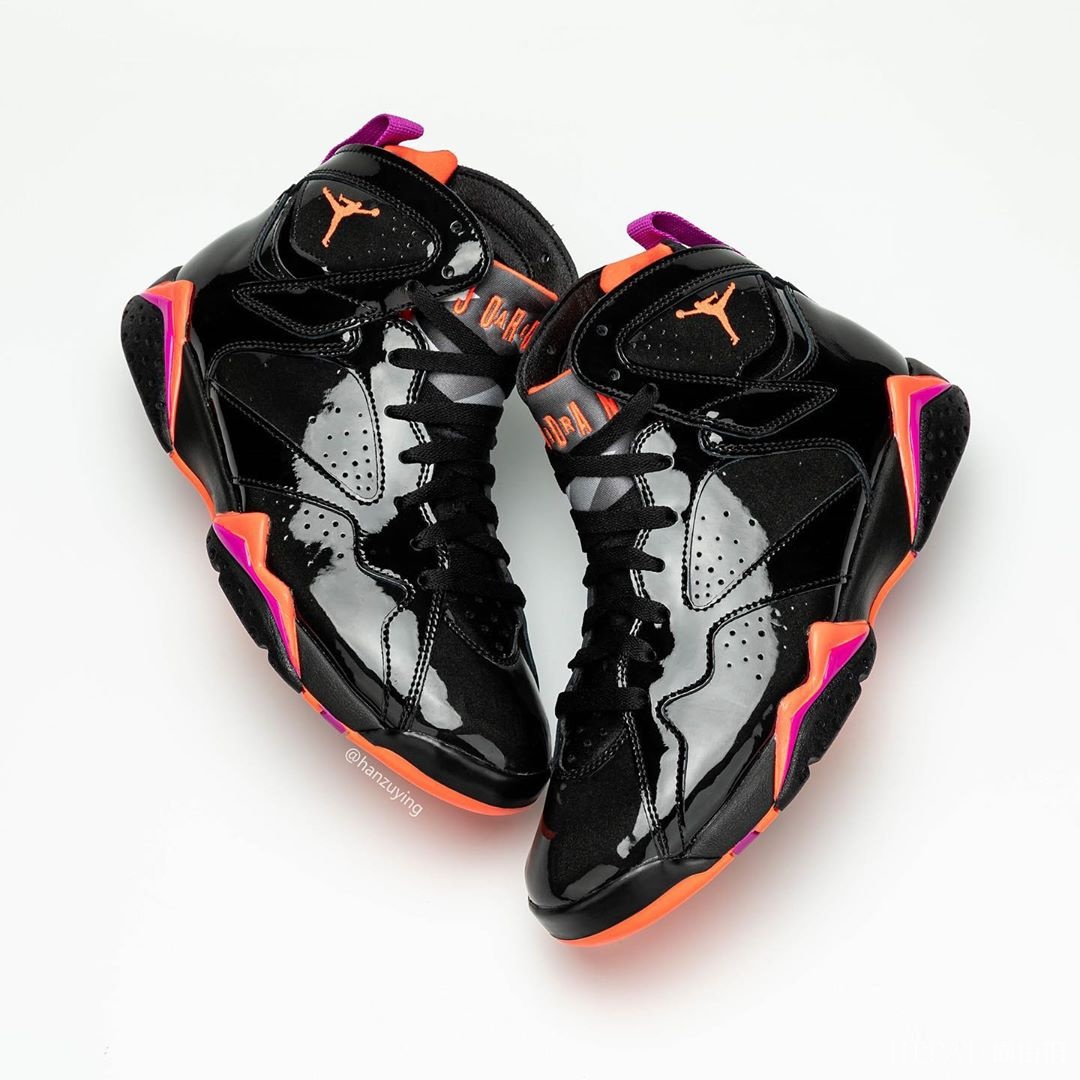 颜值超能打的漆皮鞋面!Air Jordan 7全新配色曝光!