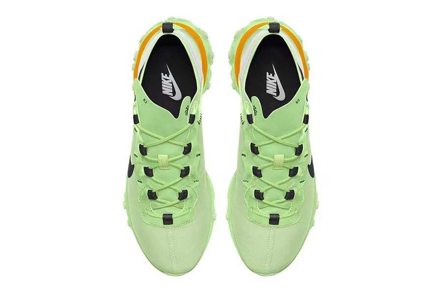 荧光绿加持！这双 React Element 55 联名新品有点好看！