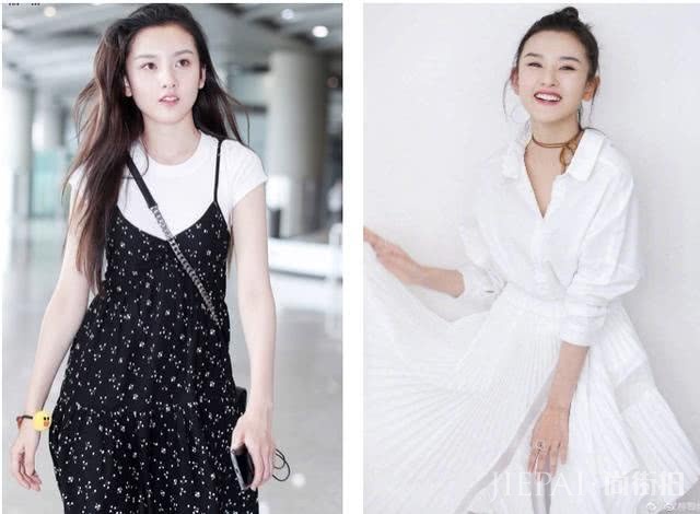 穿上显瘦的V领连衣裙，用这些设计搭配细节才能修身