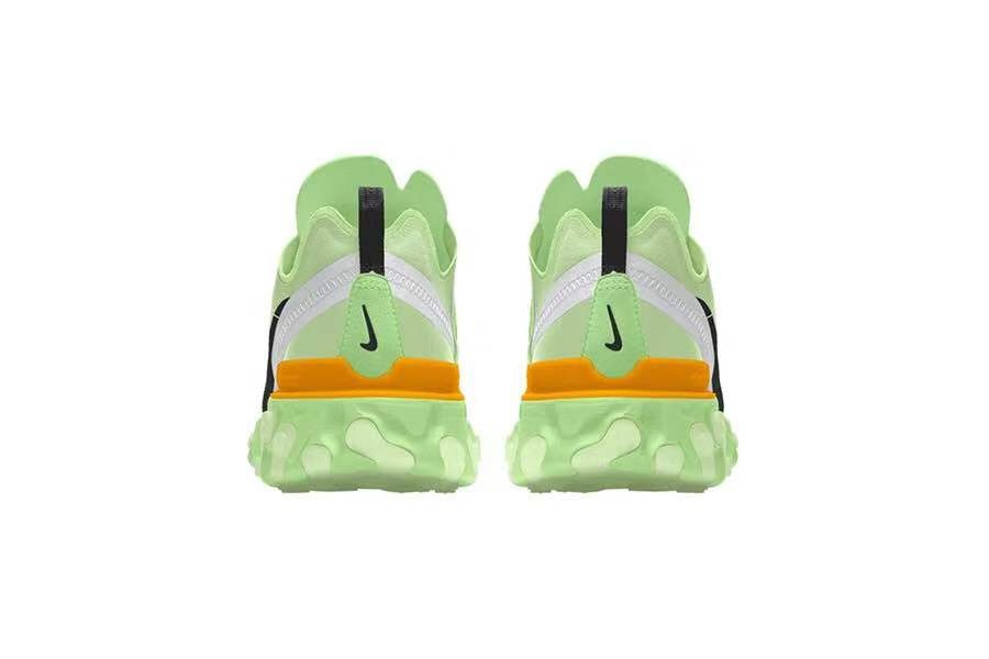 荧光绿加持！这双 React Element 55 联名新品有点好看！