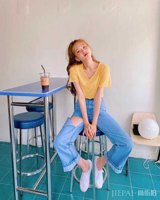 穿衣学韩国小姐姐色彩穿搭,青春靓丽又减龄