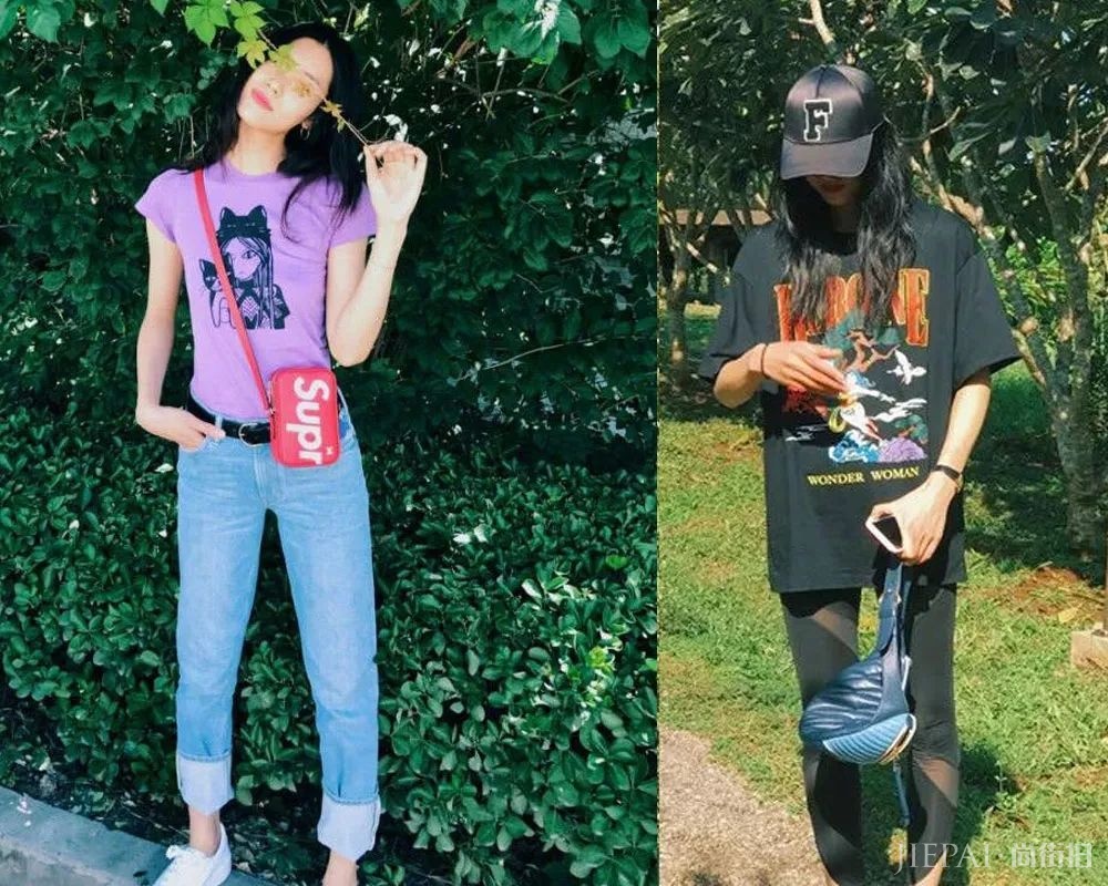 刘雯私服里出镜率最高的三种风格短袖,就这么穿了