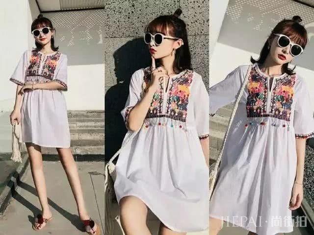 适合小个子或腰粗女生穿的“娃娃裙”,鞋子这样搭时尚又显瘦