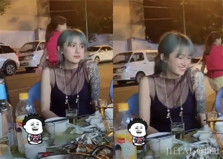 李诞和黑尾酱又被偶遇吃“路边摊”？两人不但坐得远，全程还无交流