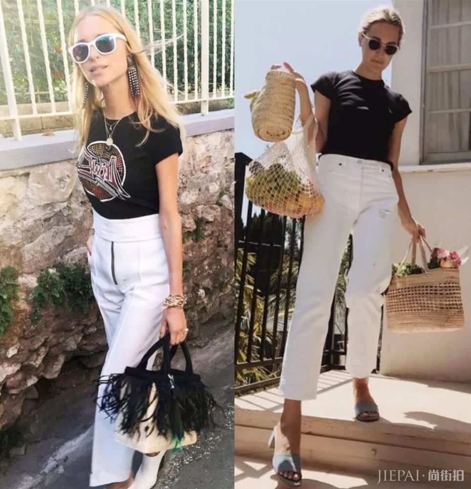 夏季T恤黑色最显瘦，轻松hold住裙装与裤装