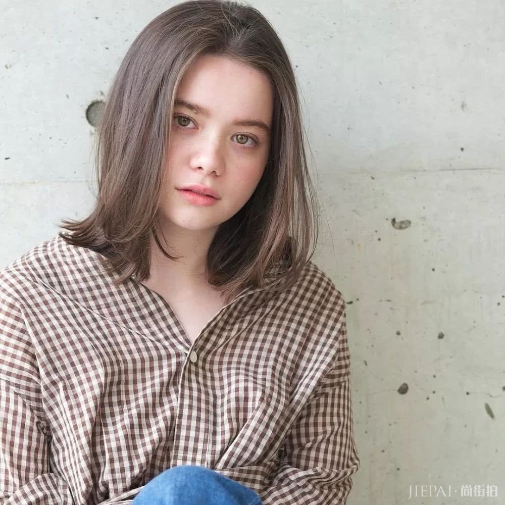 清爽无刘海的日系发型，气质加分妥妥的