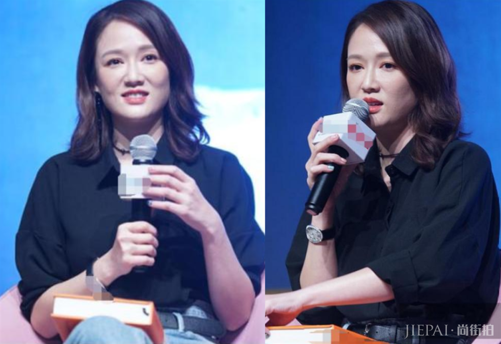 陈乔恩白色系穿搭干净减龄,少女发箍凸显少女感