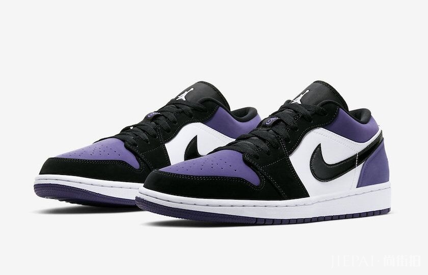 质感极佳!这款黑紫 Air Jordan 1 Low 你喜欢吗?