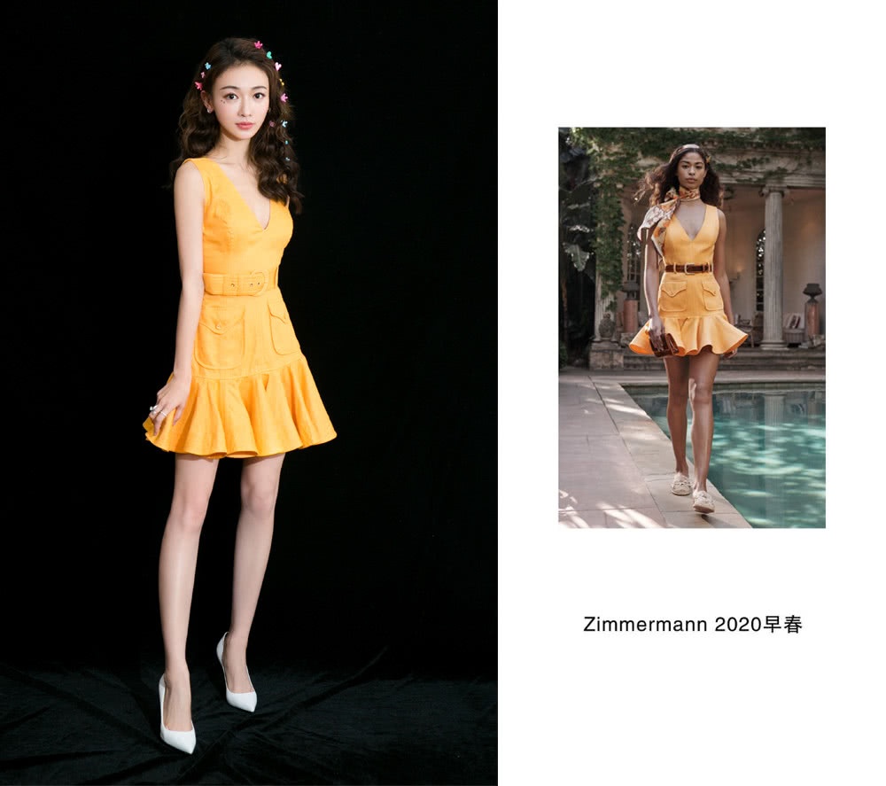 吴谨言三套造型现身29岁生日会,头顶编发卷毛,涨一岁反更甜美