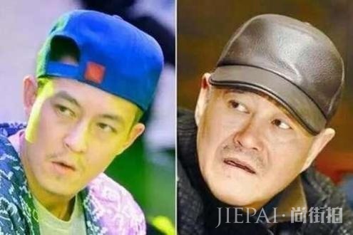 霍建华近日被粉丝认出,网友发现难道男星都逃不出“赵本山定律”