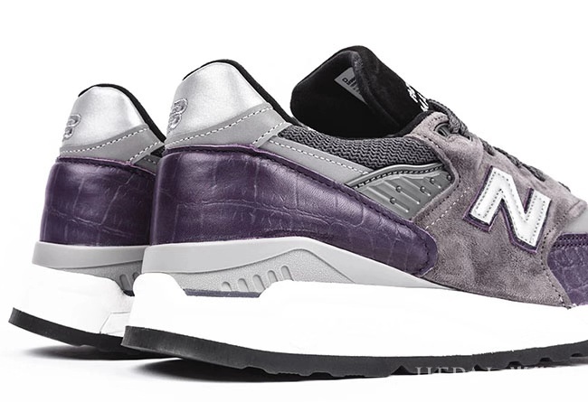 闷紫鳄鱼皮?!这双 New Balance 998 新配色你喜欢吗?