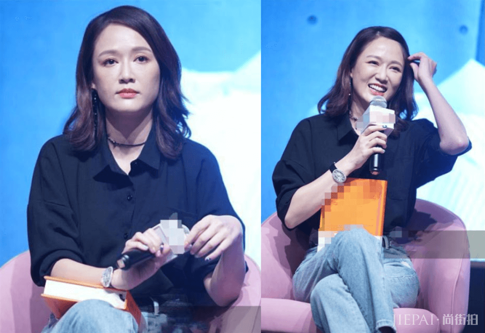 陈乔恩白色系穿搭干净减龄,少女发箍凸显少女感