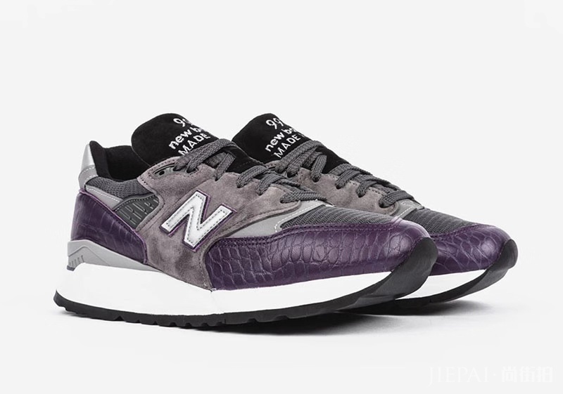 闷紫鳄鱼皮?!这双 New Balance 998 新配色你喜欢吗?