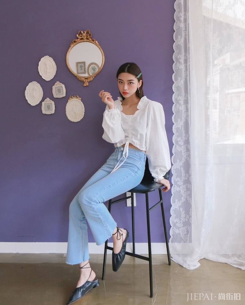 掌握这几个穿搭技巧,不穿鞋也能让你显高显瘦