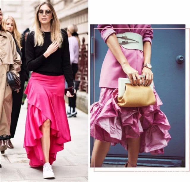 步入中年穿今年流行的“山楂裙”,时髦减龄很优雅