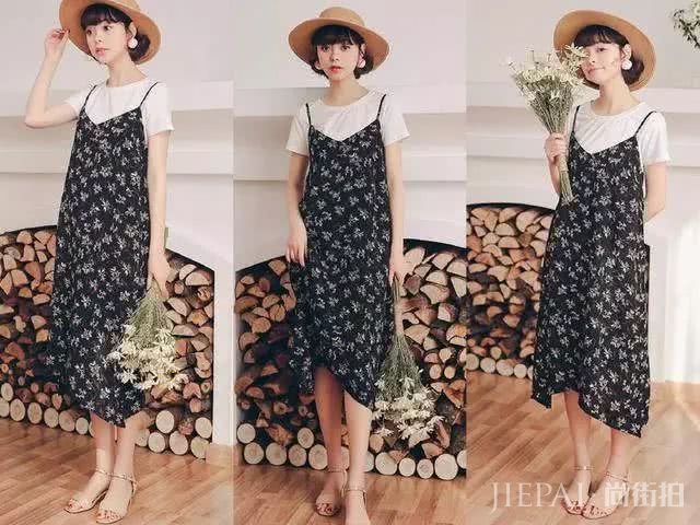 经典黑白配的夏季搭配,怎么穿都美