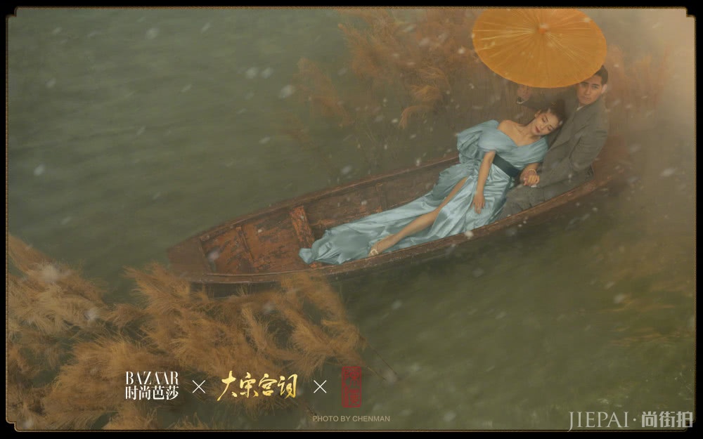 刘涛周渝民大片上线,仿宋式“情侣装”高贵典雅,诠释东方美学