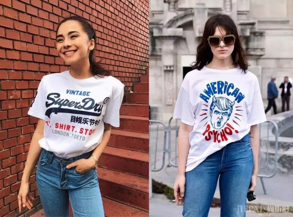 刘雯私服里出镜率最高的三种风格短袖,就这么穿了