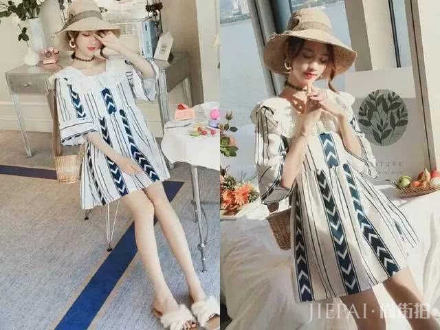 适合小个子或腰粗女生穿的“娃娃裙”,鞋子这样搭时尚又显瘦