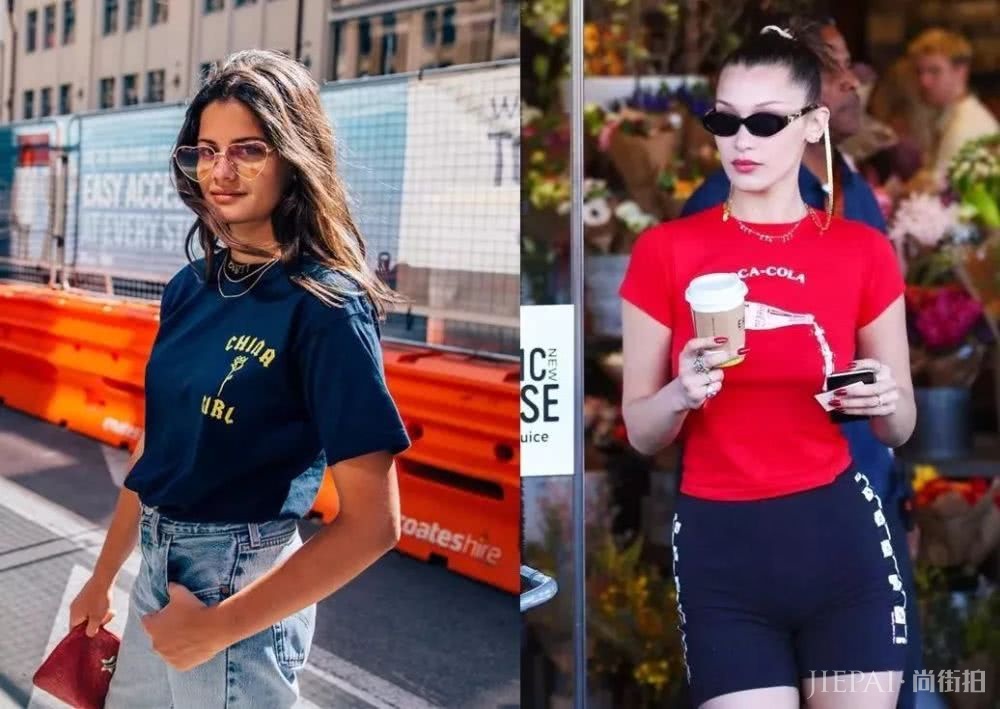 刘雯私服里出镜率最高的三种风格短袖,就这么穿了