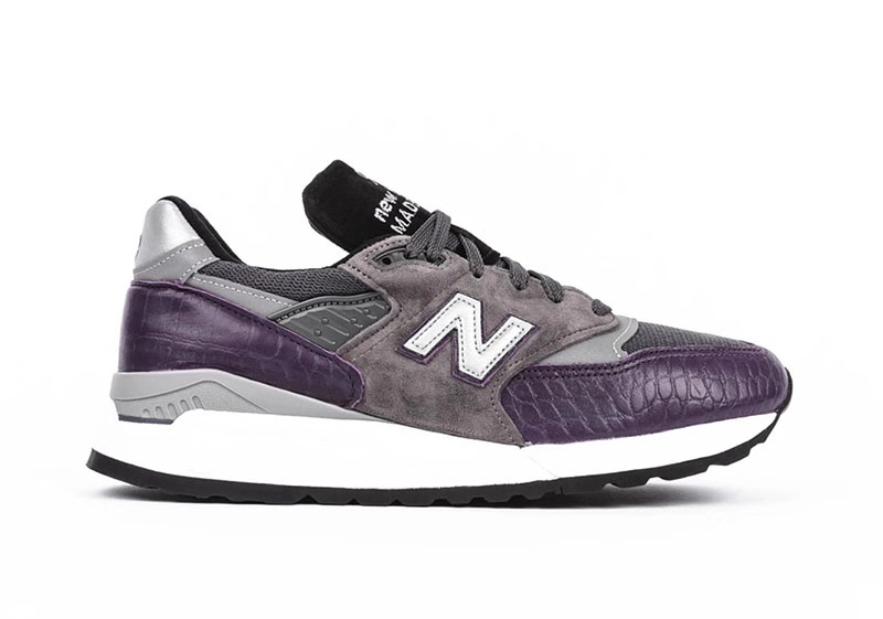 闷紫鳄鱼皮?!这双 New Balance 998 新配色你喜欢吗?