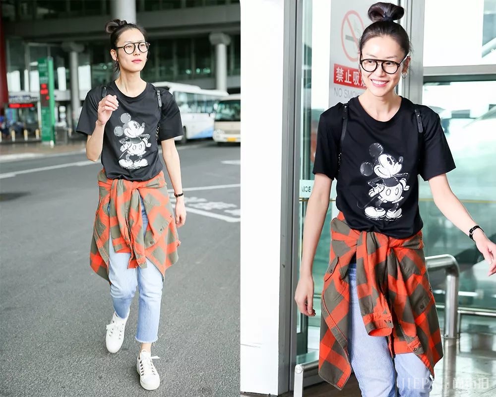 刘雯私服里出镜率最高的三种风格短袖,就这么穿了