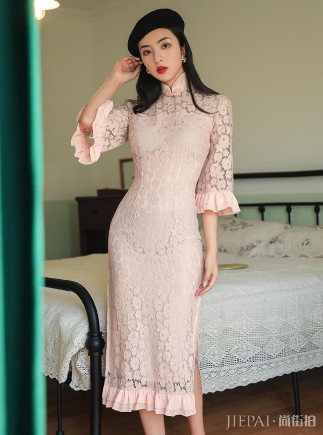 今年夏天旗袍火了,约会穿这件,优雅又恬静的淑媛范