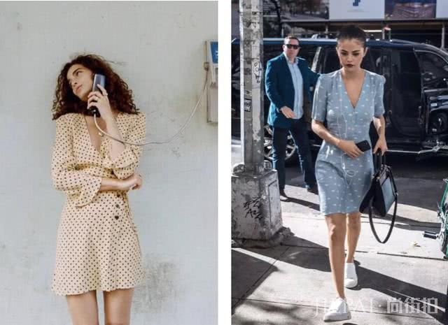 穿上显瘦的V领连衣裙，用这些设计搭配细节才能修身