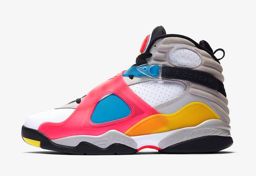 官网预告来袭！Air Jordan 8“Multi-Color”明日登场！