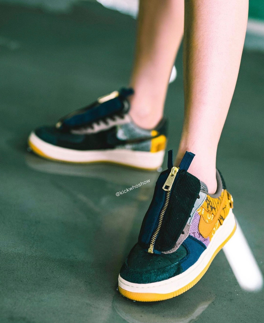 就等发售了!Travis Scott x Air Force 1联乘实物上脚帅炸!