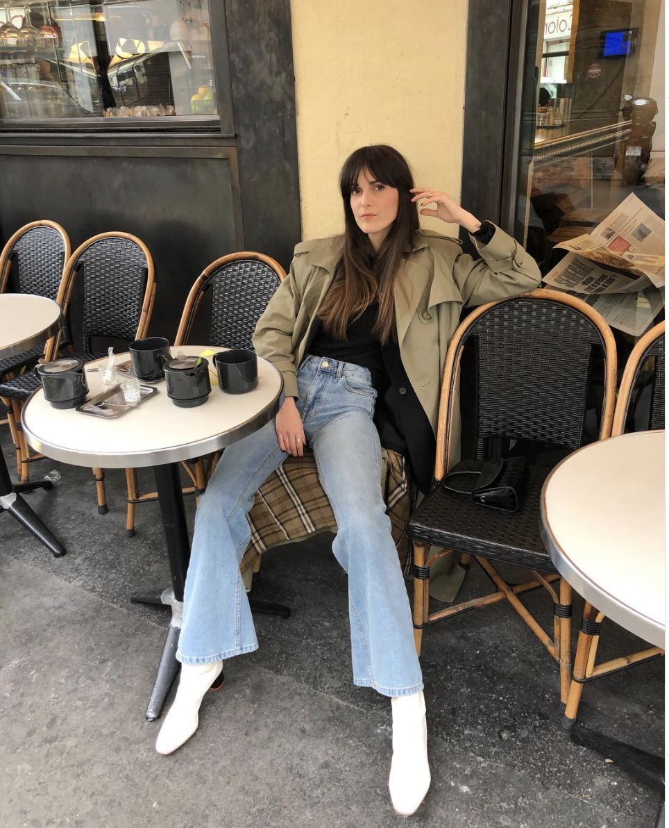 风衣搭配阔腿裤,今秋街拍最潮百搭cp!!!